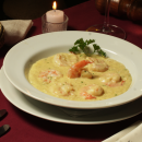 Risoto de camarões <br>ao Champagne